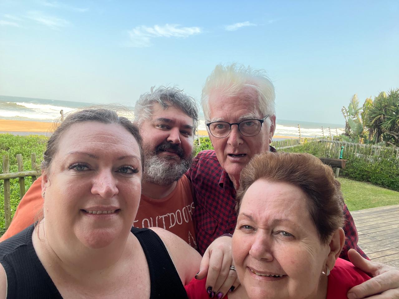 Family at the beach